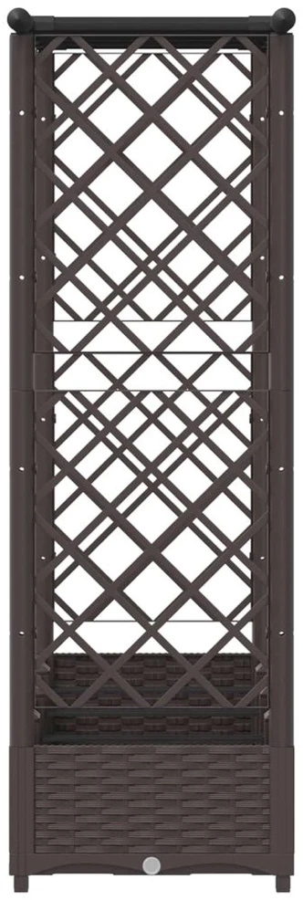 Pakelta lysvė su trelėmis ir stogu Ruda 203 x 40 x 121 cm PP