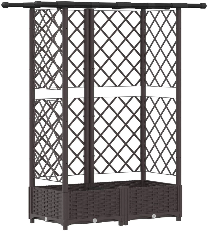 Pakeltas lovas su trelėmis ir stogu Ruda 124 x 40 x 121 cm PP