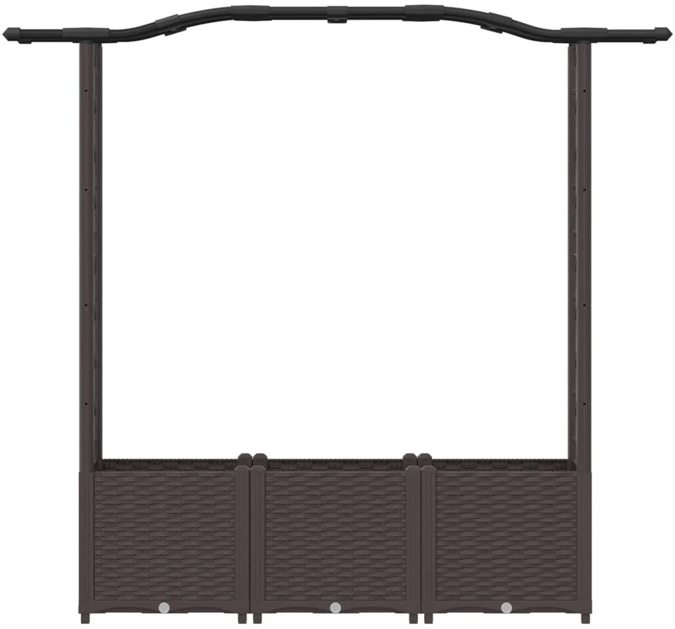 Pakeltas lovas su trelėmis ir stogu Ruda 164 x 40 x 138 cm PP