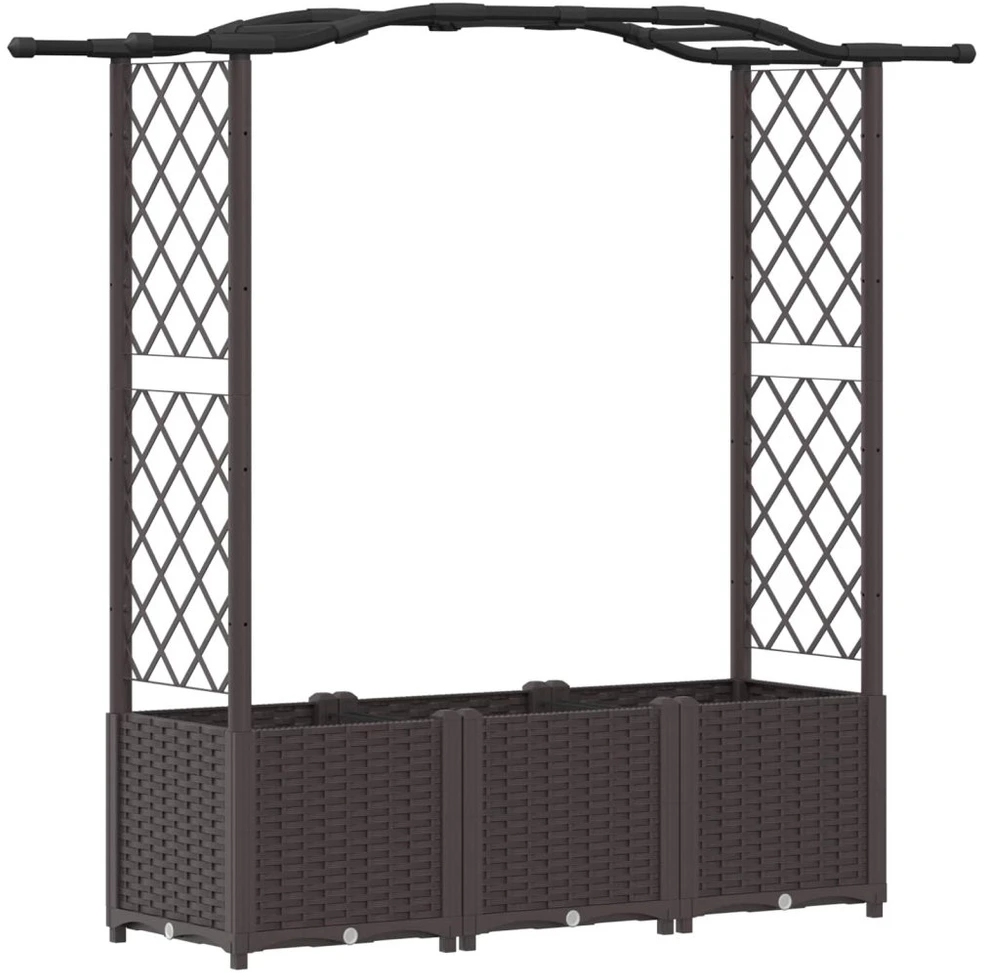Pakeltas lovas su trelėmis ir stogu Ruda 164 x 40 x 138 cm PP