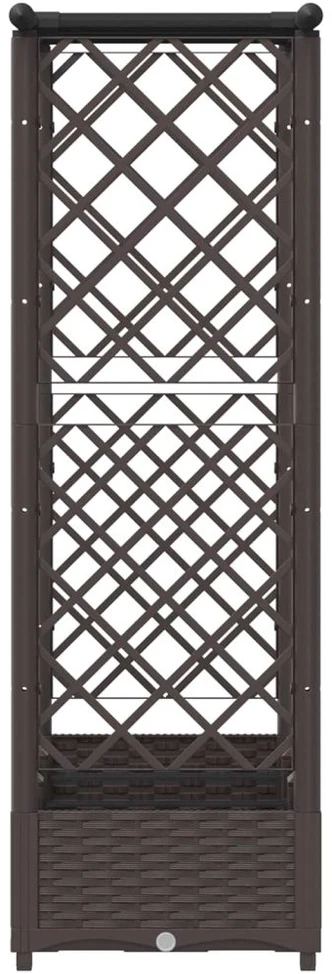 Pakelta lysvė su trelėmis ir stogu Ruda 164 x 40 x 121 cm PP