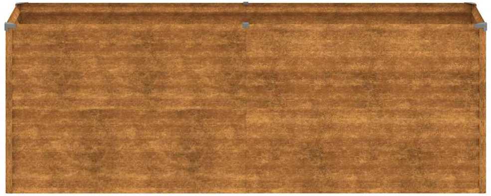Aukštas sodo lovelis, 196x50x69cm, Corten plienas
