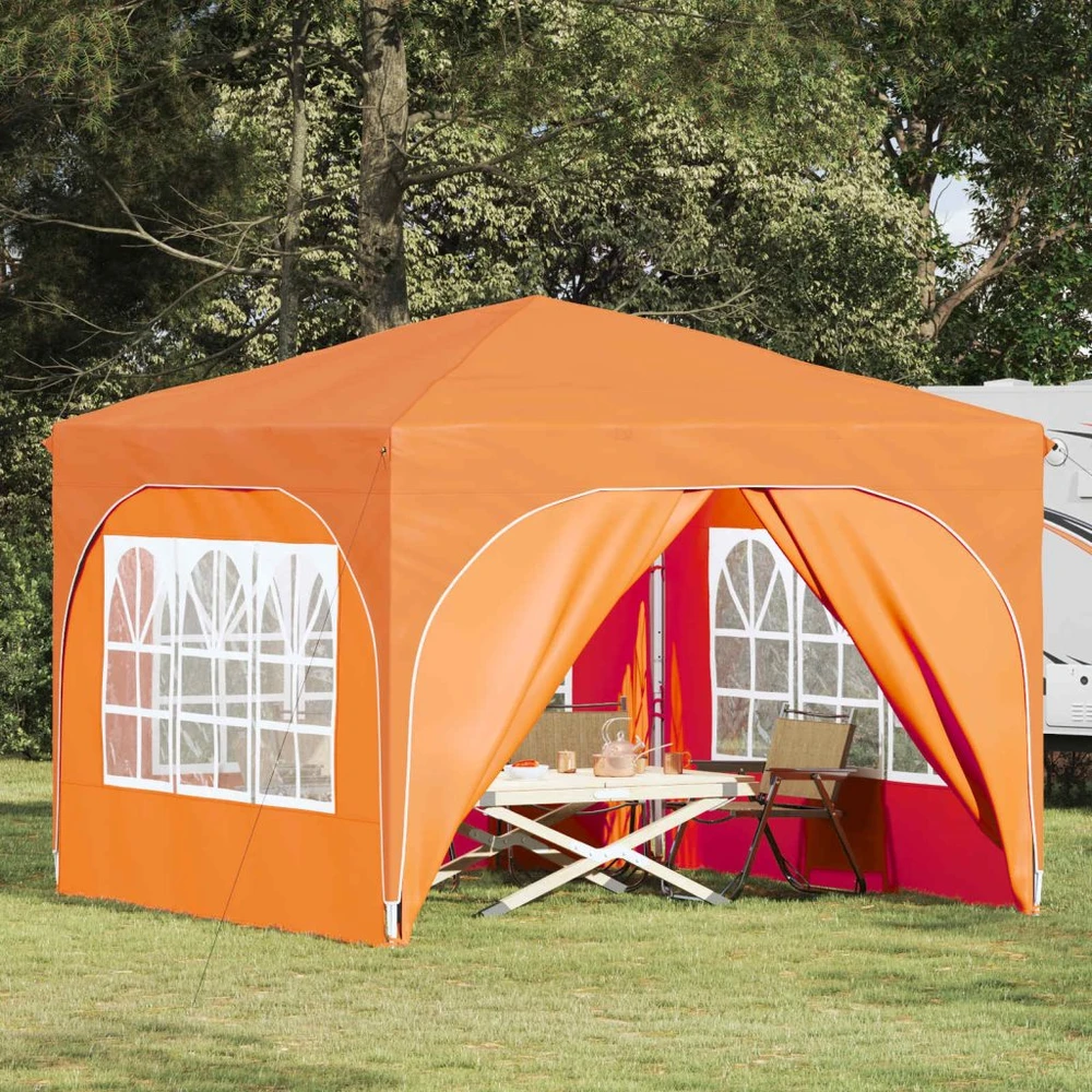Pop-up šventinis palapinė 290 x 290 x 245 cm Oranžinė
