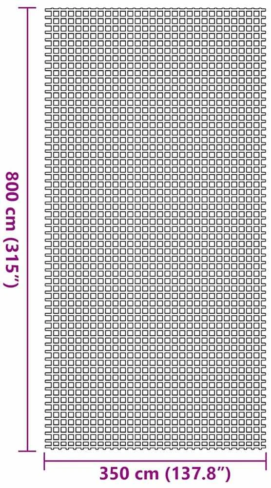 Palapinės kilimėlis Antracitas 800 x 350 cm Poliesteris