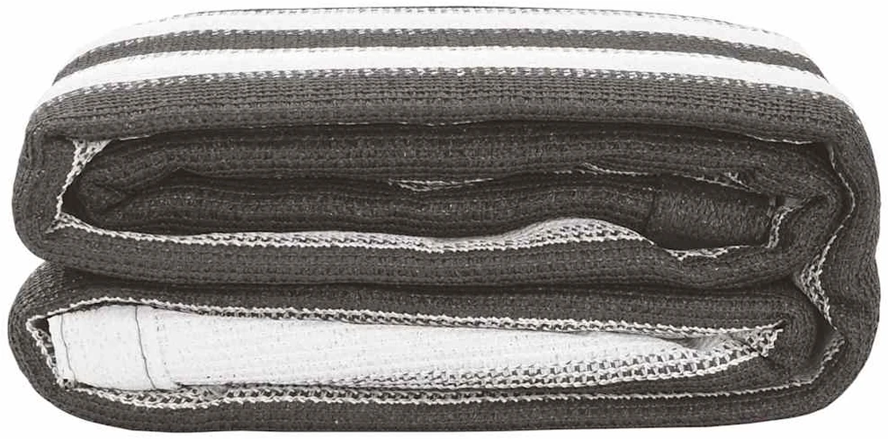 Palapinės kilimėlis, antracito ir baltas, 400x500cm, HDPE
