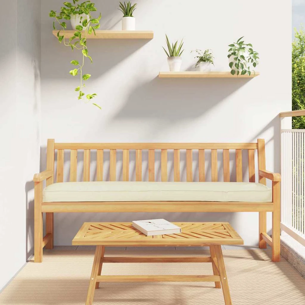 Pallet pagalvė Oksfordo audinys Kreminė 180 x 40 x 8 cm