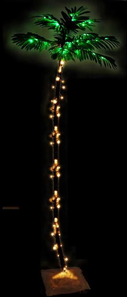 Palmė su 192 šiltomis baltomis LED lemputėmis, 300cm