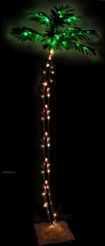 Palmė su 252 šiltomis baltomis LED lemputėmis, 400cm