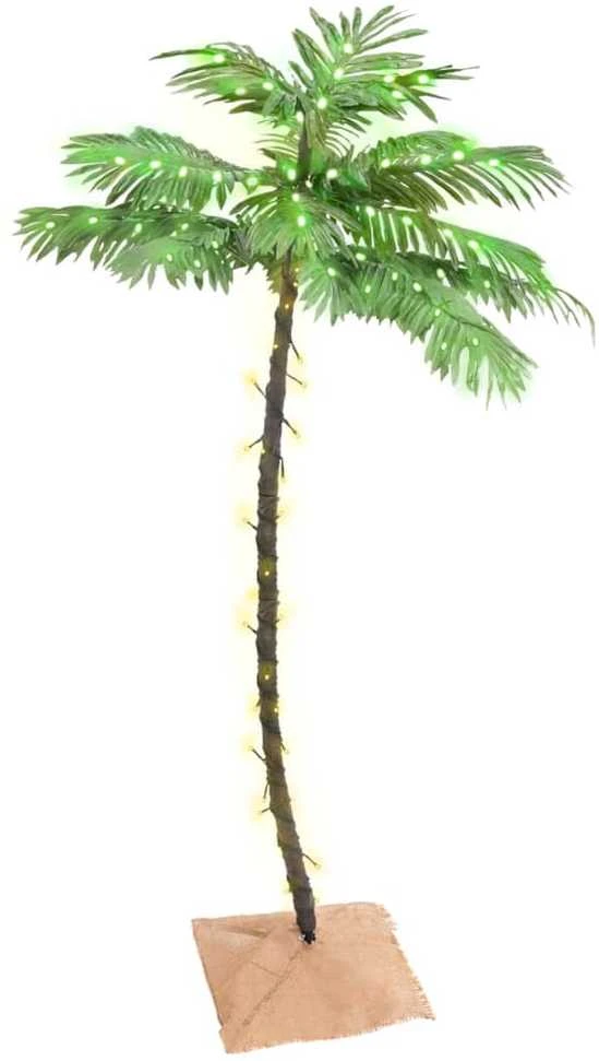Palmė su 88 šiltomis baltomis LED lemputėmis, 150cm