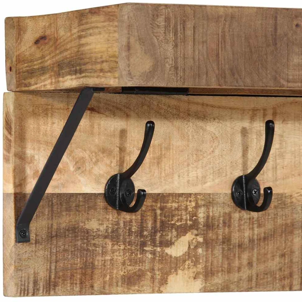 Paltas su saugykla Ruda 73 x 19 x 23 cm Mango medienos masyvas