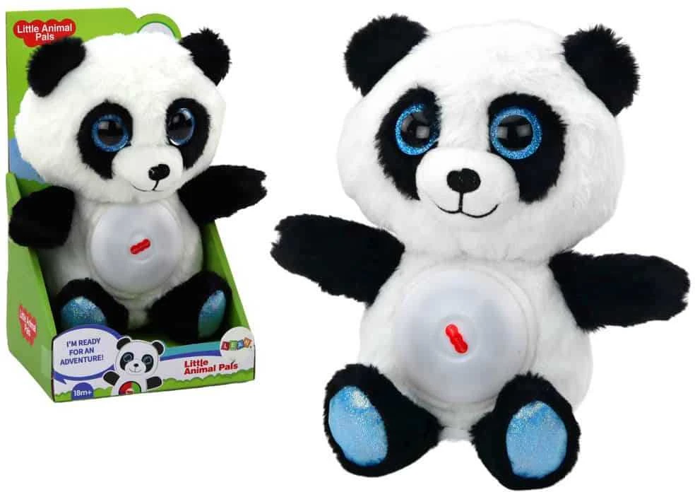 Migdukas žaislas Panda su lempute ir lopšinėmis, 30 cm