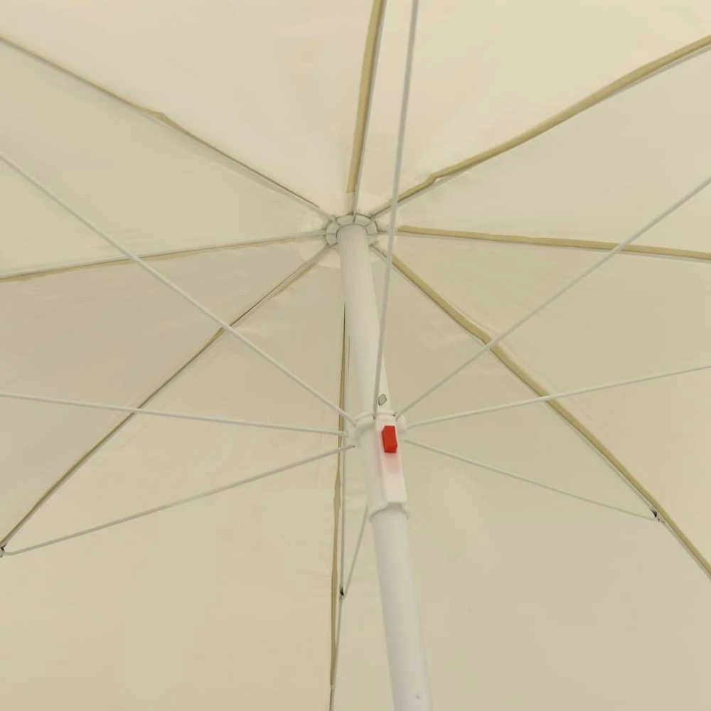 Paplūdimio skėtis nuo saulės, smėlio geltonos spalvos, 240cm
