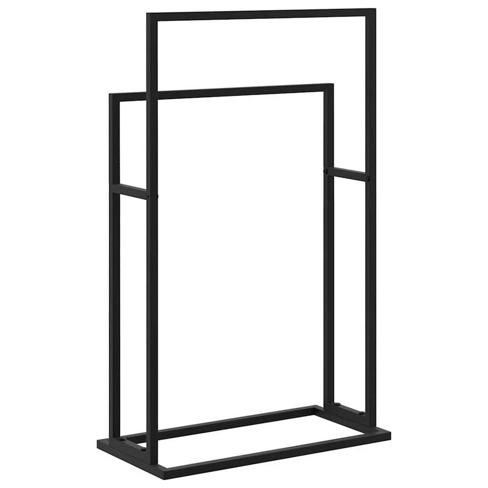Pastatoma rankšluosčių kabykla, juoda, 48x24x78,5cm, geležis