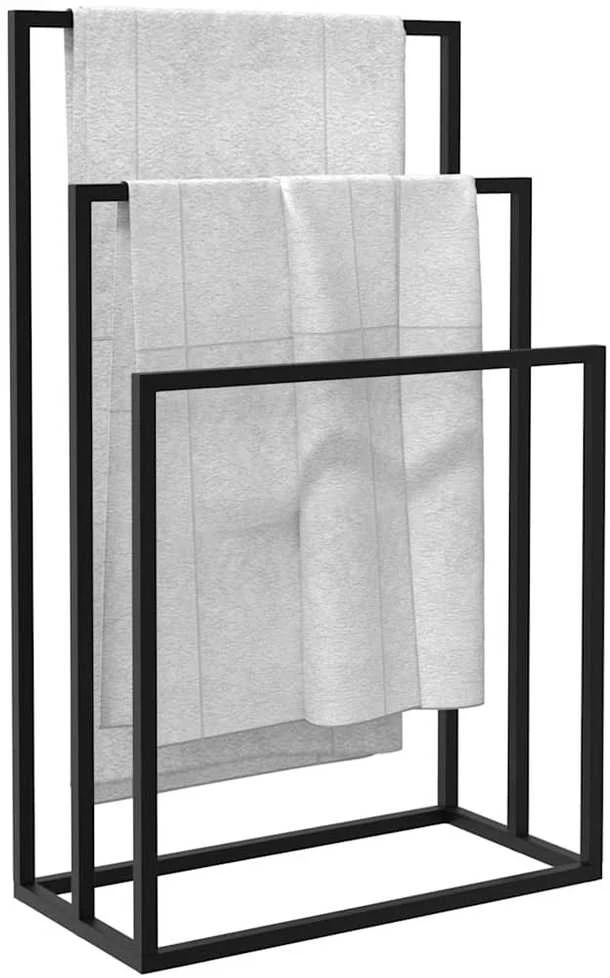 Pastatoma rankšluosčių kabykla, juoda, 48x24x79cm, geležis