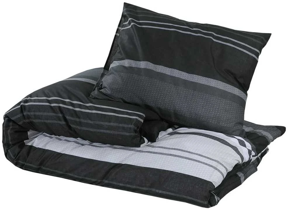 Patalynės komplektas, juoda ir balta, 200x200cm, medvilnė