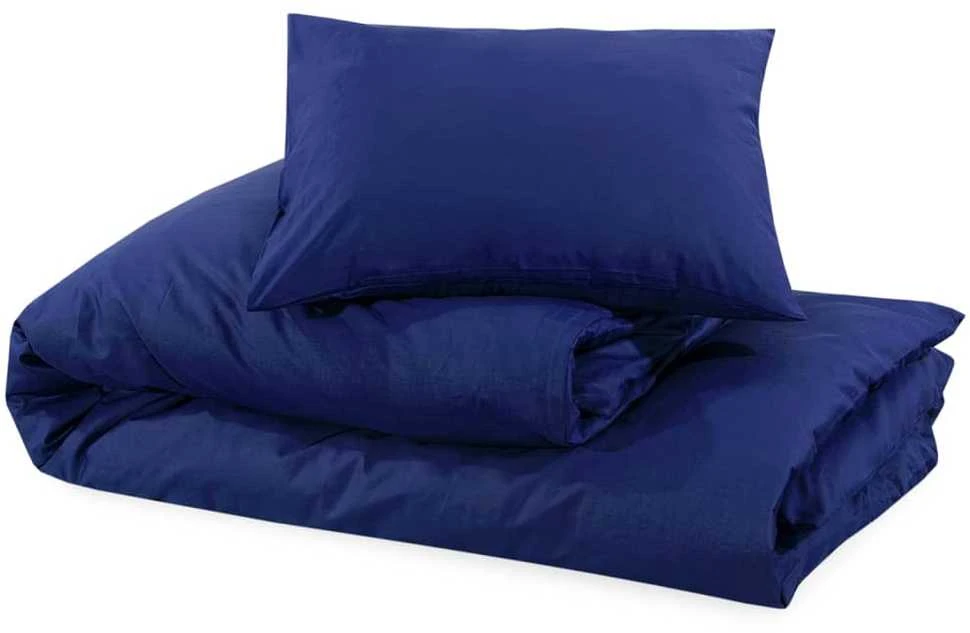 Patalynės komplektas, tamsiai mėlynas, 140x200cm, medvilnė