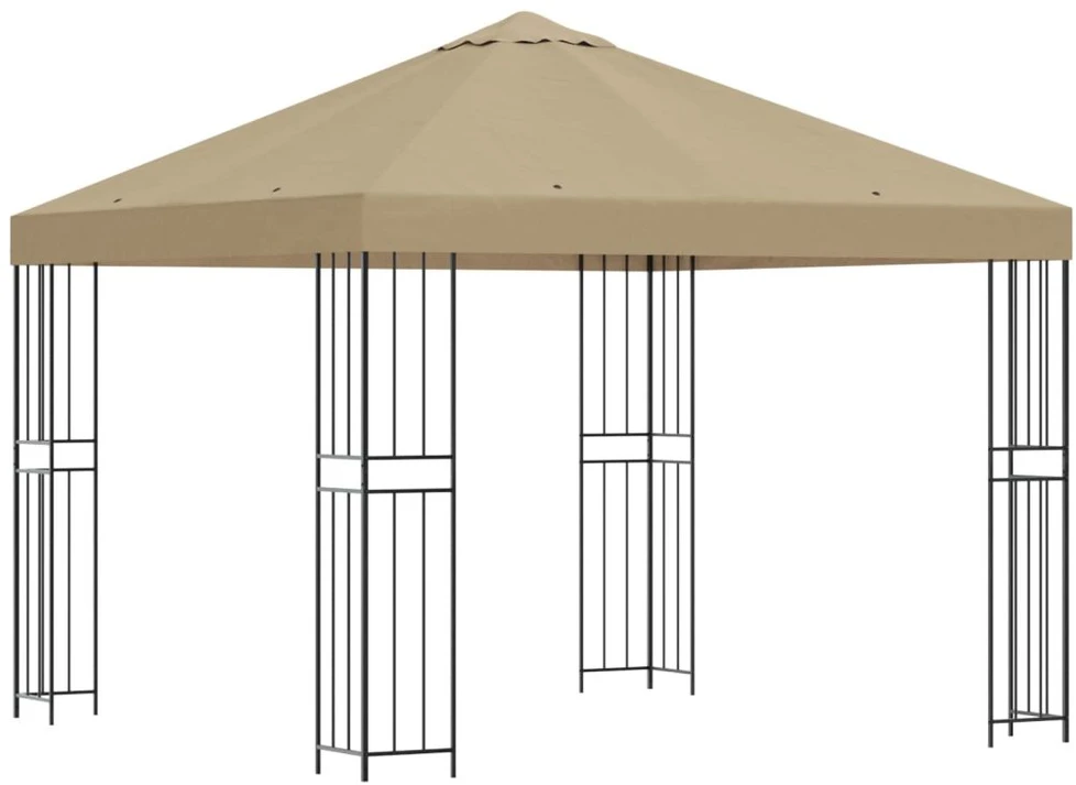 Pavėsinė 3 x 3 m Smėlio Poliesteris ir plienas 190 gsm