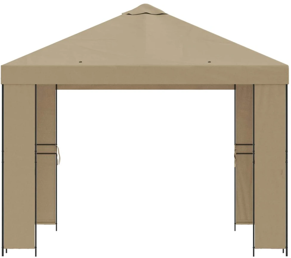 Pavėsinė 3 x 3 m Smėlio Poliesteris ir plienas 190 gsm