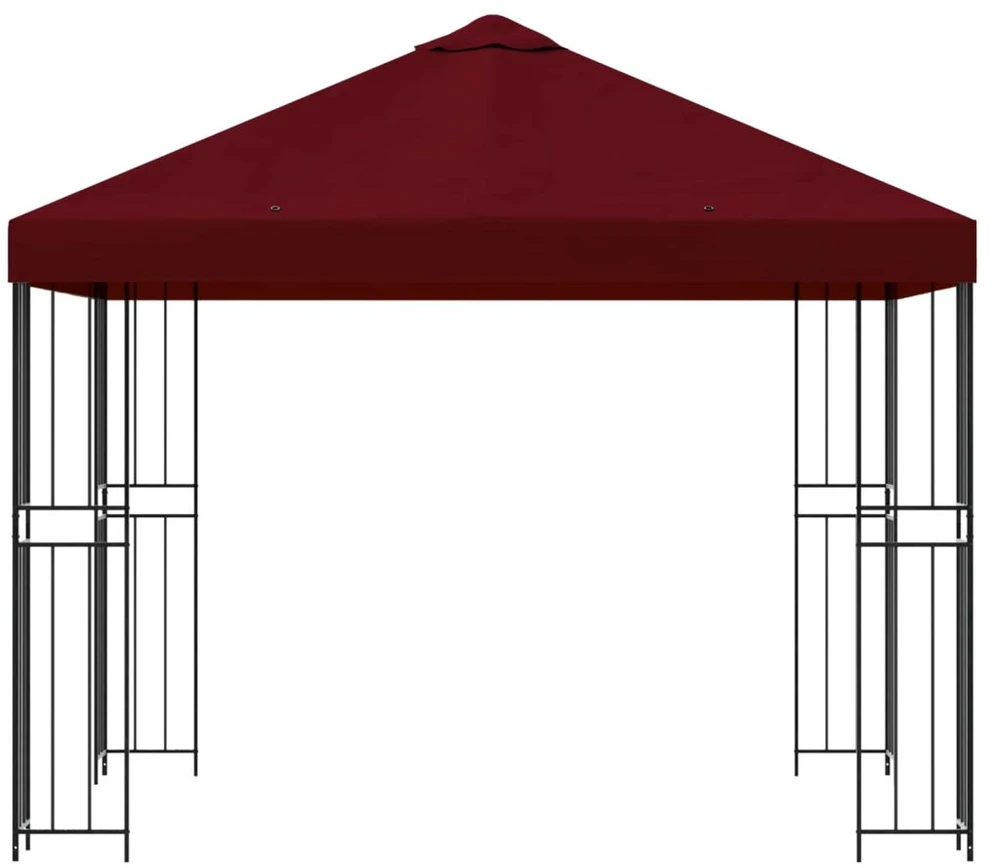 Pavėsinė 3 x 3 m Vyšninė Poliesteris ir plienas 190 gsm