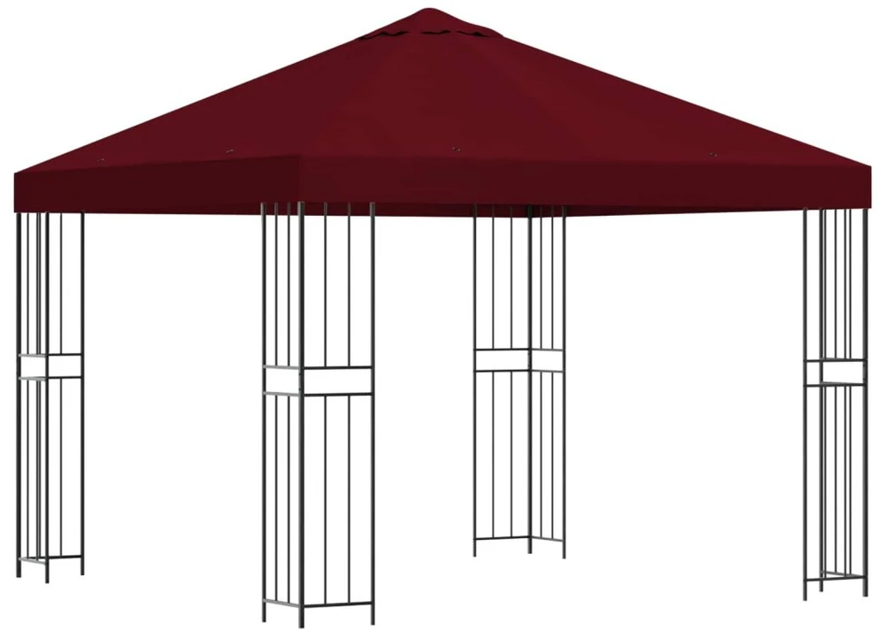 Pavėsinė 3 x 3 m Vyšninė Poliesteris ir plienas 190 gsm
