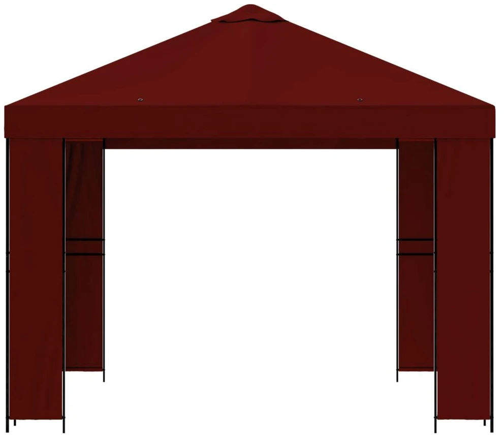 Pavėsinė 3 x 3 m Vyšninė Poliesteris ir plienas 190 gsm