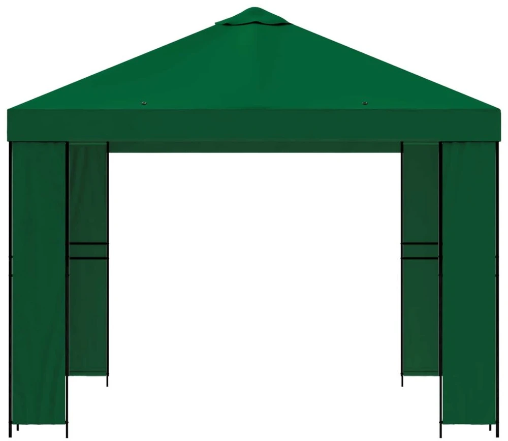Pavėsinė 3 x 3 m Žalia Poliesteris ir plienas 190 gsm