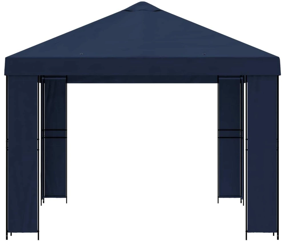 Pavėsinė 4 × 3 m Mėlyna Poliesteris ir plienas 190 gsm