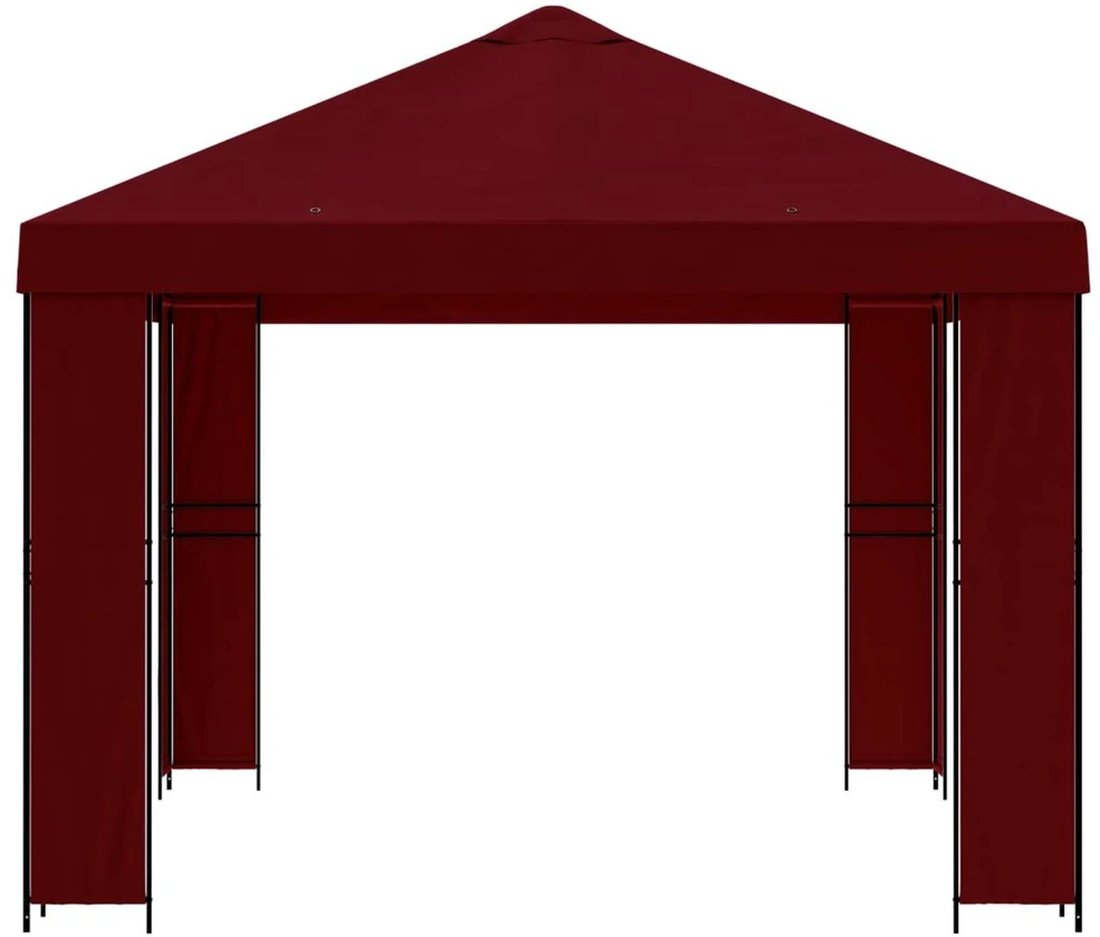 Pavėsinė 4 × 3 m Vyšninė Poliesteris ir plienas 190 gsm