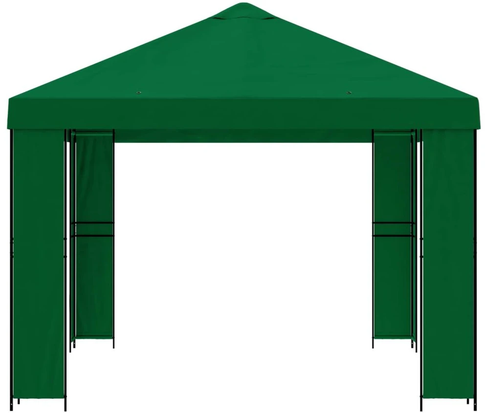 Pavėsinė 4 × 3 m Žalia Poliesteris ir plienas 190 gsm