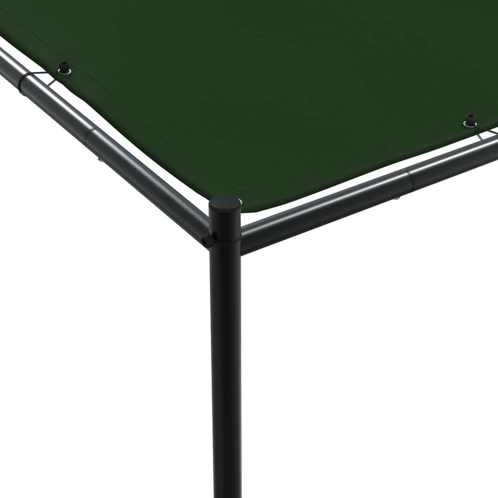 Pavėsinė 4 x 3,98 x 2,67 m Žalia Poliesteris ir plienas