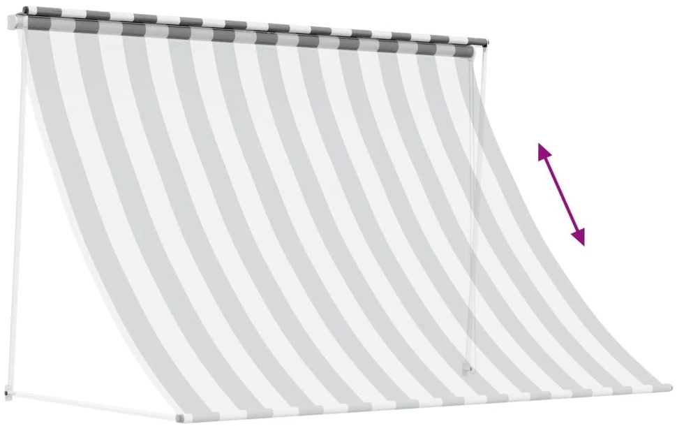 Pavėsinė Antracito ir baltos 400 x 150 cm