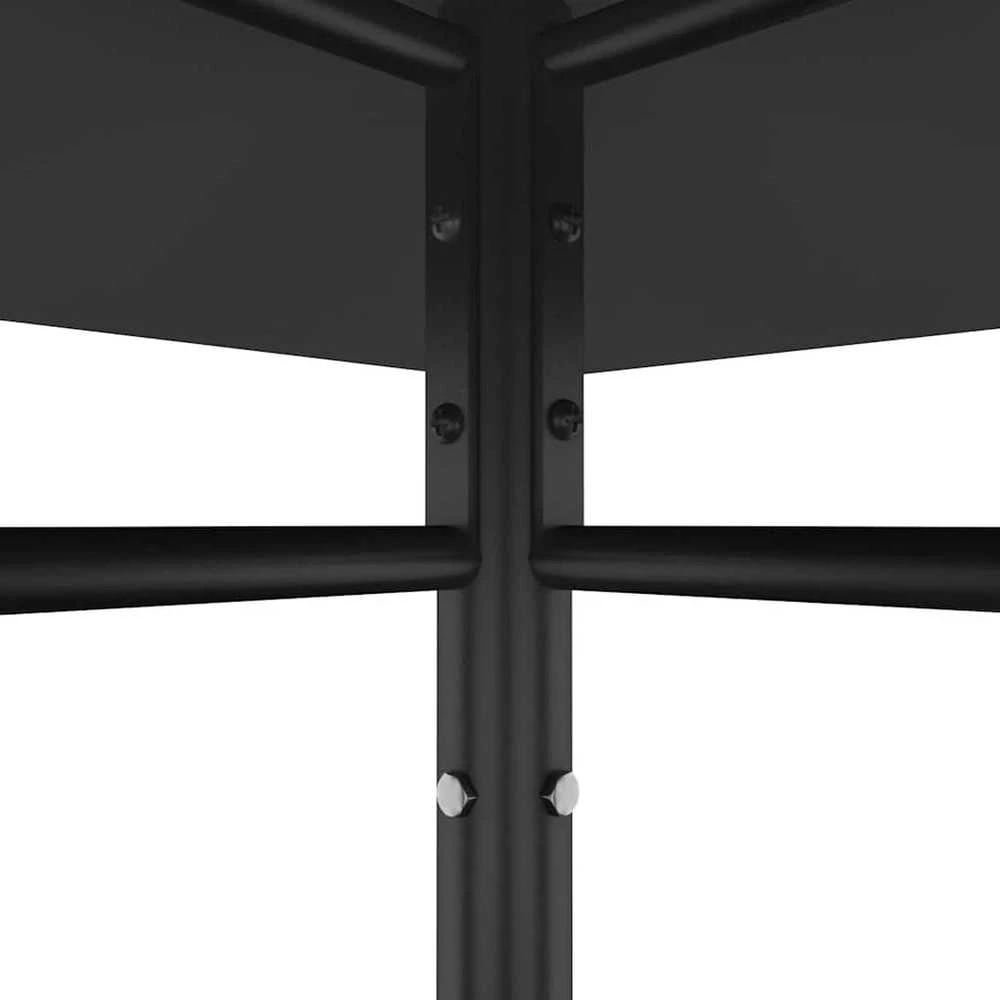 Pavėsinė, antracito spalvos, 384x281x270 cm, 180g/m²