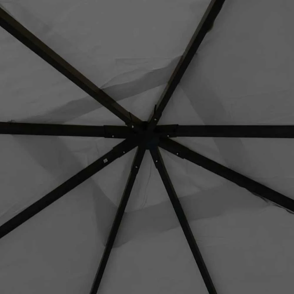 Pavėsinė, antracito spalvos, 4x4x3m, 180 g/m²