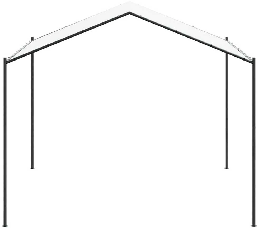 Pavėsinė 4 x 4 x 2,6 m Balta Plienas ir poliesteris 180 gsm