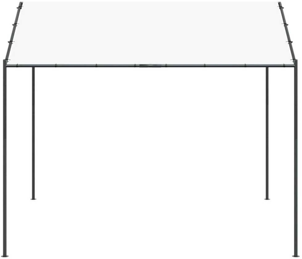 Pavėsinė 4 x 4 x 2,6 m Balta Plienas ir poliesteris 180 gsm