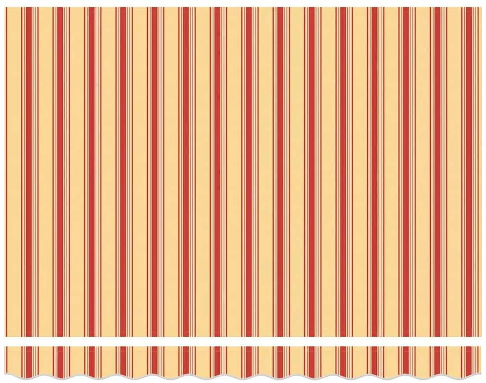 Ištraukiama markizė Geltona ir Oranžinė 350 x 250 x 165 cm