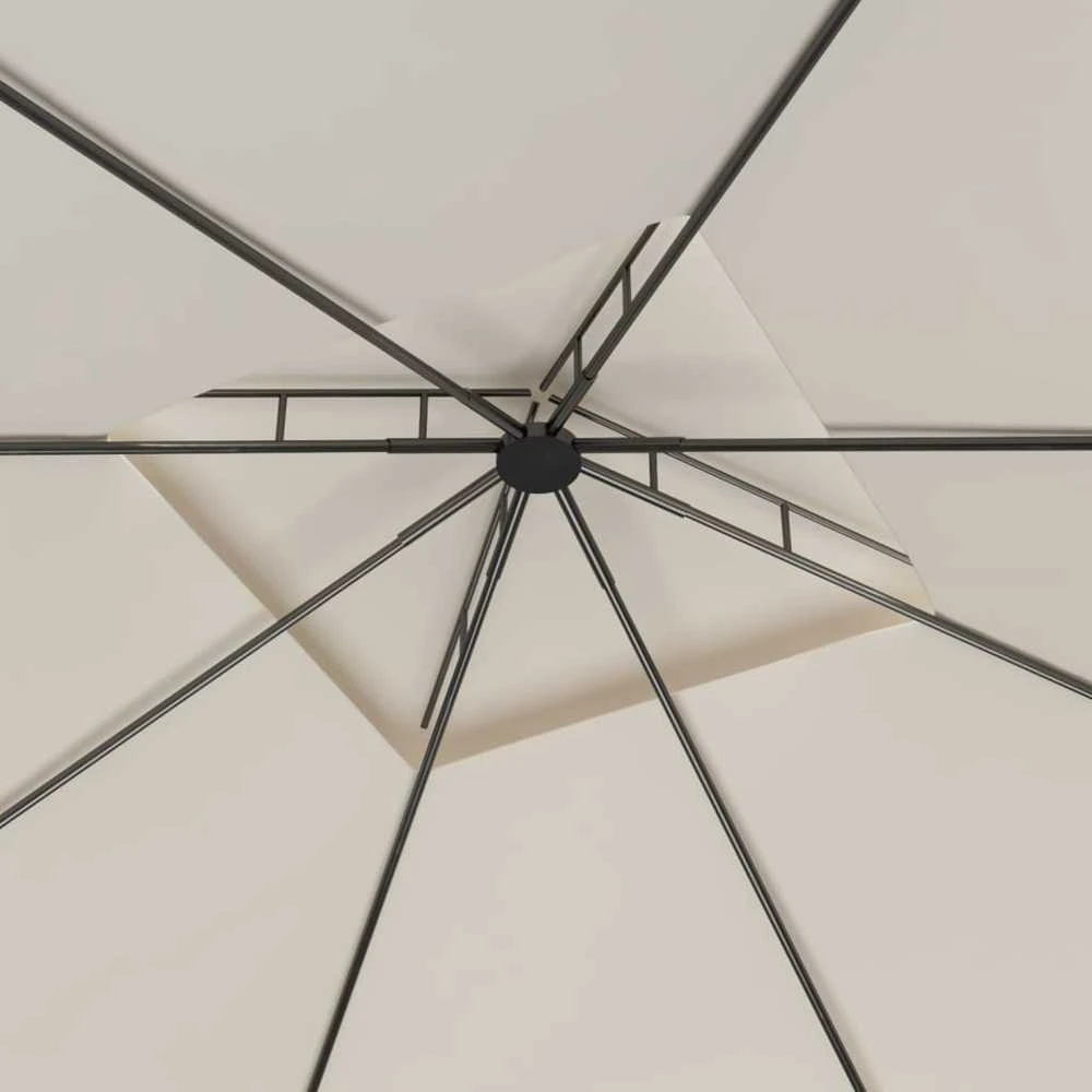 Pavėsinė, kreminės spalvos, 3x3x2,7m, 160g/m²
