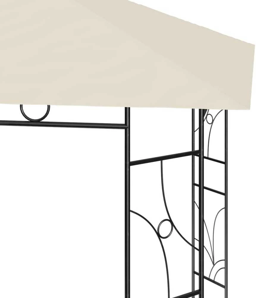 Pavėsinė, kreminės spalvos, 4x3x2,7m, 160g/m²