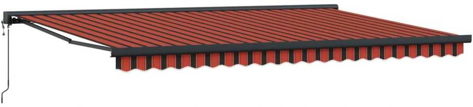 Ištraukiama markizė Oranžinė ir ruda 500 x 300 x 165 cm