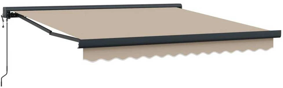 Ištraukiama markizė Smėlio 300 x 250 cm Audinys ir metalas