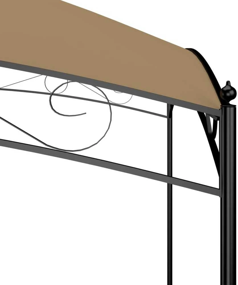 Pavėsinė, taupe spalvos, 3x3x2,65m, 180 g/m²