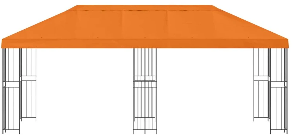 Sodo Paviljonas 6 x 3 m Oranžinė Poliesteris ir plienas 190 gsm