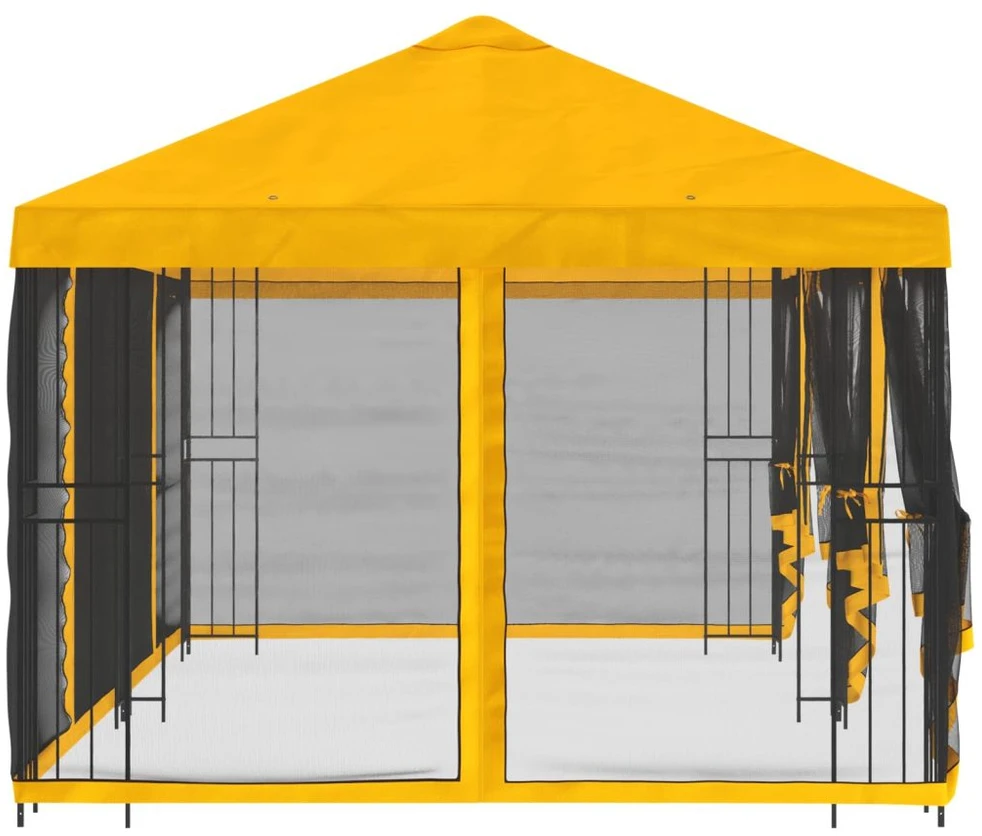 Paviljonas su šoninėmis sienelėmis 6 x 3 m Geltona