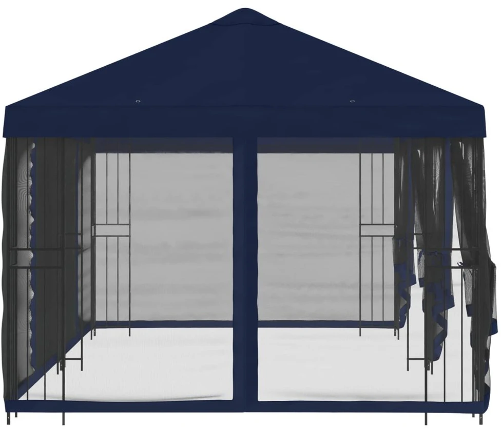 Paviljonas su šoninėmis sienelėmis 6 x 3 m Mėlyna