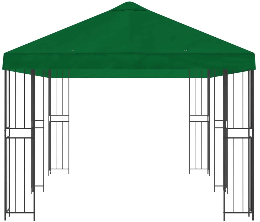 Sodo Paviljonas 6 x 3 m Žalia Poliesteris ir plienas 190 gsm