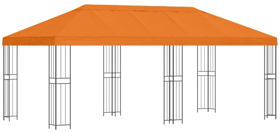 Sodo Paviljonas 6 x 3 m Oranžinė Poliesteris ir plienas 190 gsm
