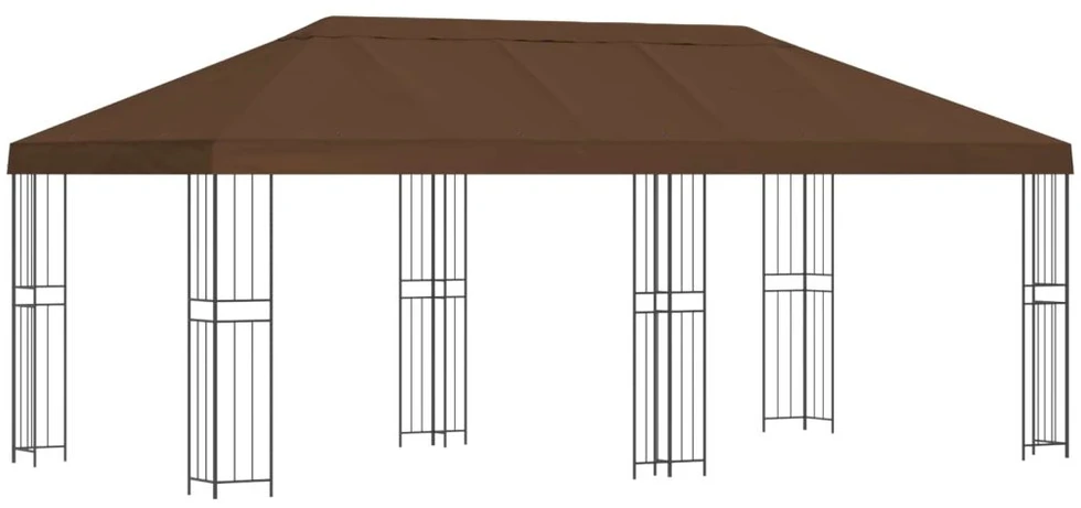 Sodo Paviljonas 6 x 3 m Ruda Poliesteris ir plienas 190 gsm