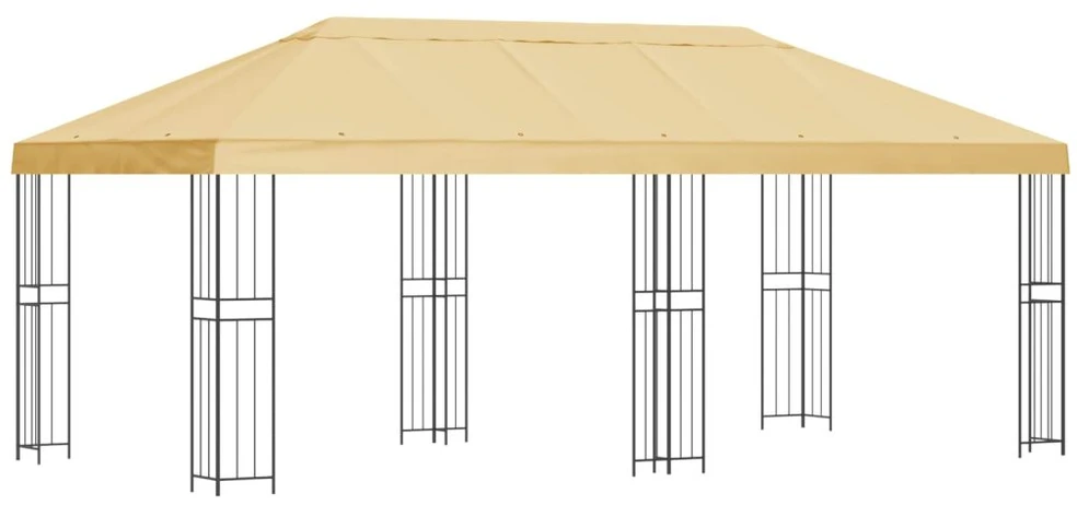 Sodo Paviljonas 6 x 3 m Kreminė Poliesteris ir plienas 190 gsm