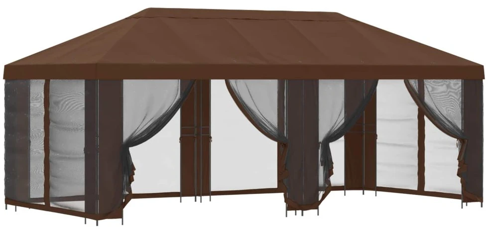 Sodo pavėsinė su šoninėmis sienelėmis 6 x 3 m Ruda