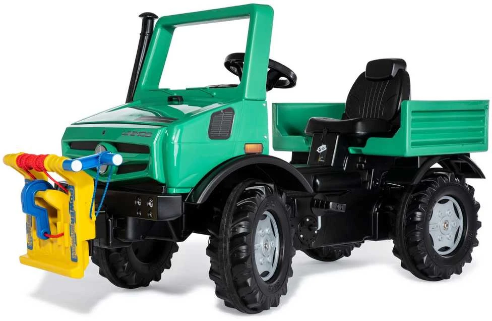 Pedalinis sunkvežimis Rolly Toys RollyUnimog Forst Mercedes-Benz su gervė